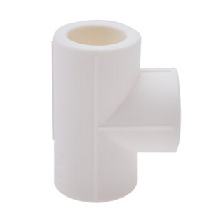 中财（ZHONGCAI）D50 等径三通白色环保PPR管材水暖配件