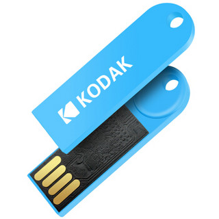 柯达(Kodak) 64GB USB2.0 U盘 心动系列K212 宝石蓝 防水防震 车载迷你U盘