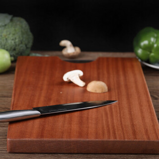 唐宗筷 整木菜板 沙比利实木砧板 家用厨房刀板案板 大号40*29.5*2cm C5503