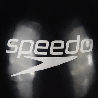 Speedo/速比涛 3D智感贴合 护发 耐用抗氯 训练竞赛竞速 专业比赛 鲨鱼皮泳帽 黑/银色 M码 808216A273