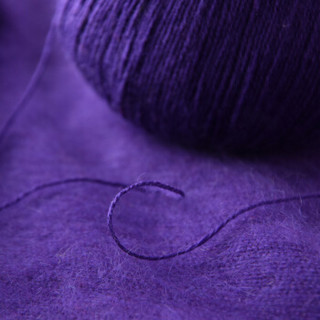 奥丝布莱特 羊绒线 毛线 21/3中粗线 手编机织均可 婴儿宝宝毛线 围巾线J02 墨水蓝