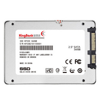 金百达（KINGBANK） 360GB SSD固态硬盘 SATA3接口 KP330