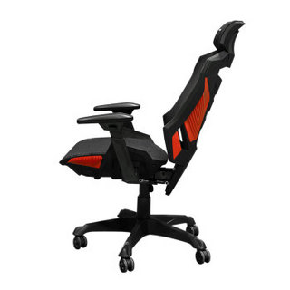 迪锐克斯（DXRACER）Jackal电脑椅 人体工学办公椅电竞椅老板椅靠背椅家用转椅网椅 黑红