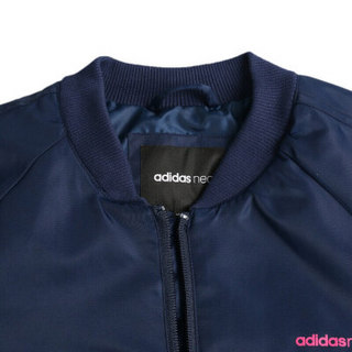 adidas 阿迪达斯 NEO 女子 休闲运动系列 W CS DWN BMBR 运动 羽绒服 DM2034 L码 蓝色