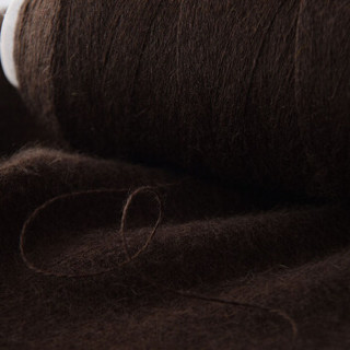 牧心 羊绒线毛线 26/2中细线 手编机织均可 婴儿宝宝毛线 围巾线Z08 咖啡色