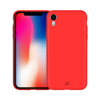 摩米士（MOMAX）iPhone xr手机壳 苹果XR液态硅胶软壳防摔保护套 6.1英寸 红色