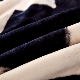 北极绒 毛毯 加厚拉舍尔毯子 双层盖毯双人 保暖春秋毛毯被 波浪纹 200*230cm-约7斤