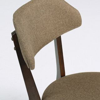 JIAYI 家逸 实木餐椅现代简约客厅椅子北欧靠背椅书桌椅 RF-1260*ZY 2把装