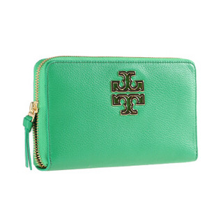 TORY BURCH 汤丽柏琦 奢侈品 TB女包 绿色牛皮长款钱包卡包 39059 316绿色