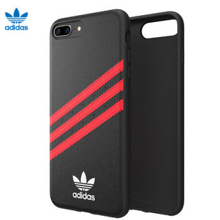 adidas 手机壳保护套 Samba系列 FW18特别款 iPhone 7/8 Plus 时尚防摔 经典三叶草黑红