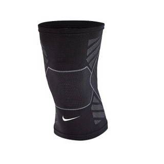 NIKE耐克针织护膝 篮球羽毛球膝部保护套 跑步健身运动装备 男女护膝盖套 NMS76031 L