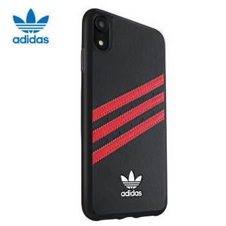 adidas 手机壳保护套 Samba系列 FW18特别款 iPhone XR 时尚防摔  经典三叶草黑红