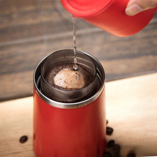 焙印 便携式手冲咖啡杯 多功能咖啡一体杯 家用户外现磨咖啡保温杯