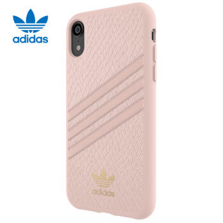 adidas 手机壳保护套 Samba Rose系列 iPhone XR 6.1英寸 防摔TPU 经典三叶草粉金