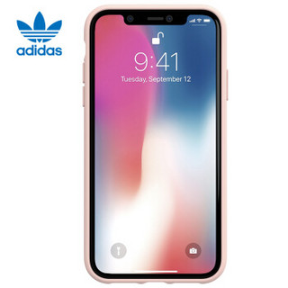 adidas 手机壳保护套 Samba Rose系列 iPhone XR 6.1英寸 防摔TPU 经典三叶草粉金