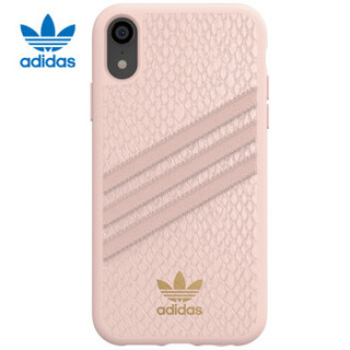 adidas 手机壳保护套 Samba Rose系列 iPhone XR 6.1英寸 防摔TPU 经典三叶草粉金