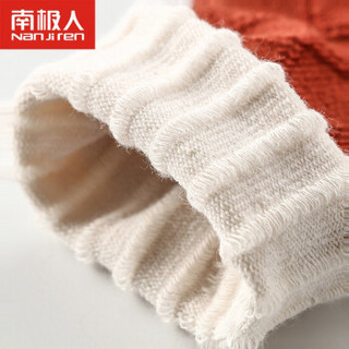 南极人 儿童袜子男女童透气棉袜拼色堆堆袜5双装 拼色堆堆袜 XL(适合7-9岁)