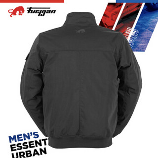 Furygan Malcom（麦肯）法国品牌 休闲款 冬季摩托机车防风防雨夹克 D3O护具 黑色 L