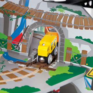 德国(Hape)经典矿山开采基础套2层轨道火车儿童宝宝益智玩具 3岁+ E3755 男孩女孩生日儿童节礼物