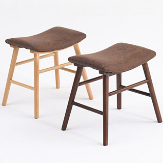 家逸凳子家用简约小凳子布艺板凳时尚创意梳妆凳客厅实木餐凳
