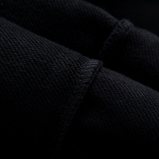 南极人卫衣男时尚潮流简约男士棉质休闲字母印花套头圆领长袖卫衣NFF1831020 黑色 4XL