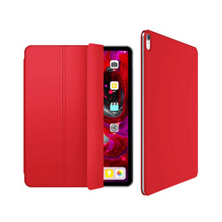 酷乐锋 新iPad Pro 11英寸保护套 2018款iPadPro11保护壳 三折支架皮套/磁力吸附平板套 休眠唤醒-红色