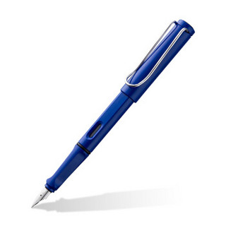 富得快(Fudek) 正姿 学生办公练字铱金钢笔签字笔 薄厚片工艺铱金笔尖（赠10支墨囊）蓝色EF尖 P602