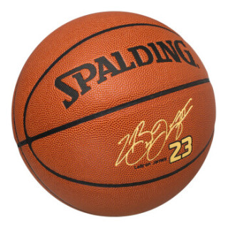 商品斯伯丁spalding 76-455y 詹姆斯签名篮球 nba室内外 通用蓝球