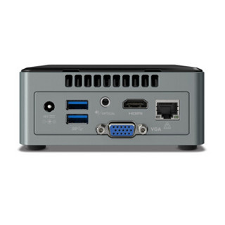 英特尔（Intel） NUC6CAYHL迷你台式电脑主机(Intel四核J3455/4G/120G SSD/核心显卡 WIFI USB3.0)