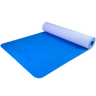 弥雅 瑜伽垫 TPE男女健身垫 双面可用圆纹防滑环保健康8mm款 深蓝色