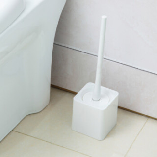禧天龙citylong 马桶刷方形底座马桶刷套装家居白色s-8668