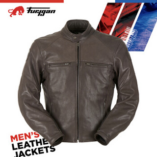 Furygan VINCE（文斯）法国进口 休闲夹克款 摩托机车骑行皮衣 超软牛皮 D3O护具 棕色 L