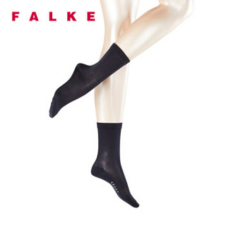 FALKE 德国鹰客 Sensual Silk系列 女士丝袜 中筒袜 墨黑色dark navy 39-40 46288-6379-39