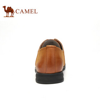 CAMEL 骆驼 轻便防滑商务休闲正装皮鞋 A912213860 黄色 43