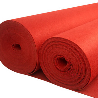 迪茵（DIYIN）红地毯婚庆迎宾展会舞台地毯拉绒办公室楼梯开业红毯一次性  1米宽  长10米
