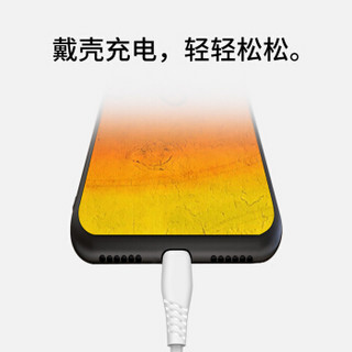 iSky MFi认证苹果数据线Xs Max/XR/X/8/7手机快充线加长USB电源线 支持iphone5/6s/7Plus/ipad X系列2米黑