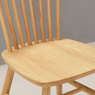 摩高空间北欧温莎椅简约书房家用实木书桌椅日式简约时尚餐厅休闲椅-TB21