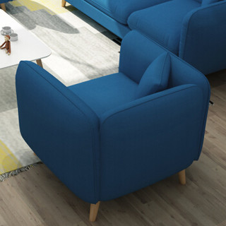 摩高空间北欧布艺沙发现代简约客厅家具沙发组合日式小户型懒人沙发3+2+1（颜色可选下单请联系客服）