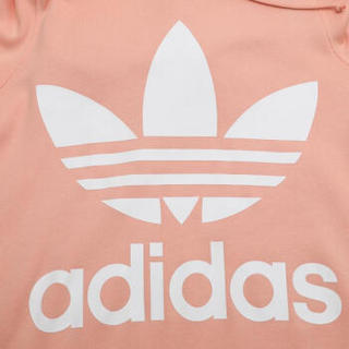 adidas 阿迪达斯 三叶草 女子 三叶草系列 TREFOIL HOODIE 运动 套头衫 DV2560 粉色 38码