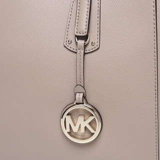 MICHAEL KORS 迈克·科尔斯 VOYAGER系列 女包驼棕色皮革中号手提单肩包 30T8TV6T8L TRUFFLE