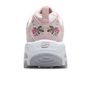 SKECHERS 斯凯奇 时尚休闲女款 潮流绣花熊猫鞋 11977-LTPK 浅粉色36