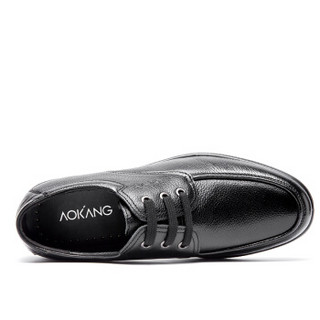 奥康（Aokang） 日常休闲商务系带低帮皮鞋 17321148841 黑色 41码