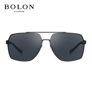 暴龙BOLON太阳镜男款19年新款经典时尚太阳眼镜多边形框墨镜BL8063C10