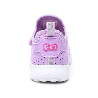 HelloKitty 女童运动鞋 休闲时尚透气网面跑步鞋K8513803嫩紫32