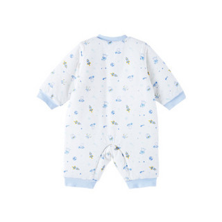 全棉时代 婴儿针织厚款长袖连体衣59/44(建议0-3个月) 星际呦呦 1件装