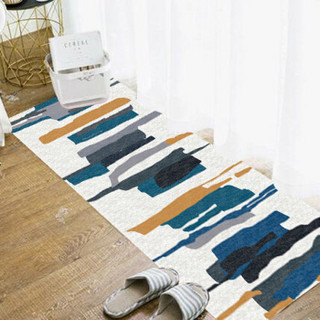 青苇 印花地毯 客厅卧室短绒地毯 韵律70*160cm