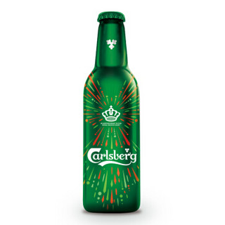 嘉士伯（Carlsberg）特醇啤酒皇冠铝瓶355ml*6瓶 烟花版组合装