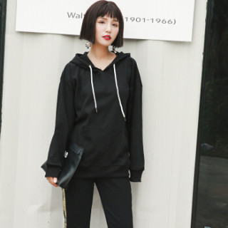 商品joy of joy 京东女装2019年春季新款卫衣女连帽宽松bf风韩版潮