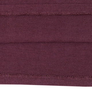 Gap旗舰店 女装莫代尔打底衫T恤351655  秋冬装纯色长袖上衣 深紫红 XS