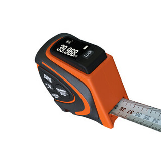 HCJYET 40米充电数显钢卷尺 手持式激光测距仪 红外线距离测量仪 量房仪 木工尺电子尺 HT-G30橙